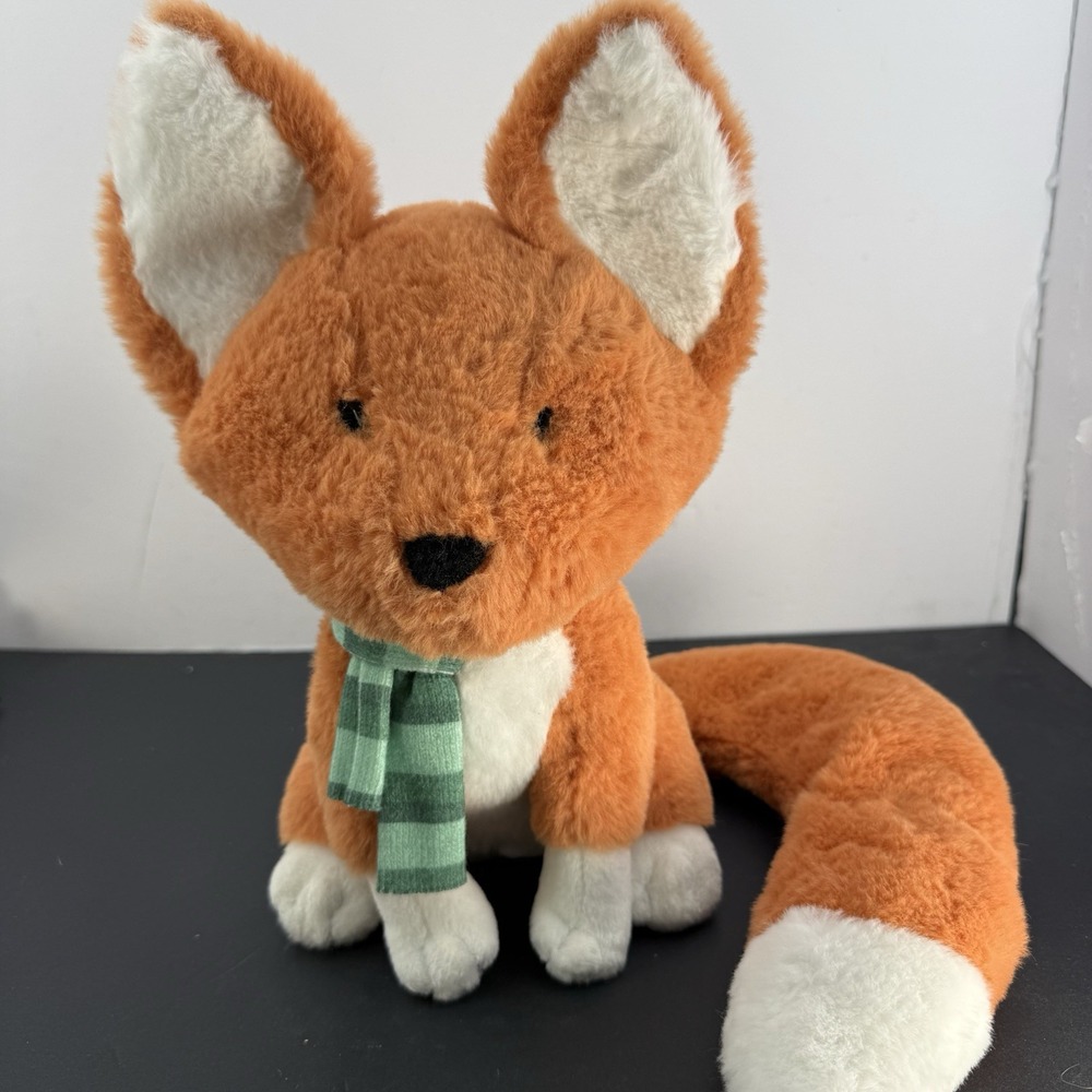 Wild Republic Exclusive Fox Plush Stuff Animal Toy Soft 12" Long Tail Scarf